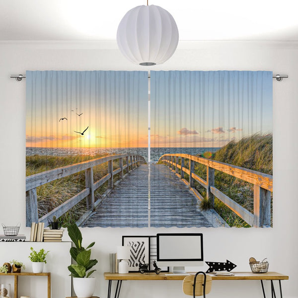 Vorhang Motiv "Usedom Ostsee Steg"