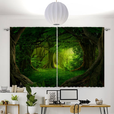 Vorhang Motiv Urwald Fantasie - La-Melle